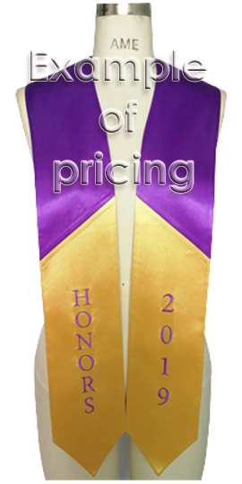 luxury custom honor stole